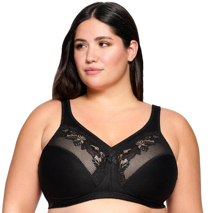 Glamorise MagicLift Minimizer Wirefree Bra 1003 (Women's & Women's Plus) Black
