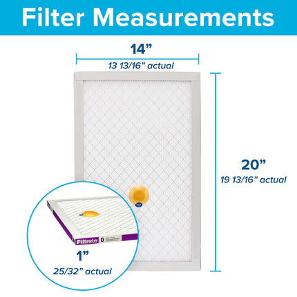 Filtrete Smart Air Filter, MPR 1500 12 in. x 1 in, 2 Pack Allergen, Bacteria & Virus, White