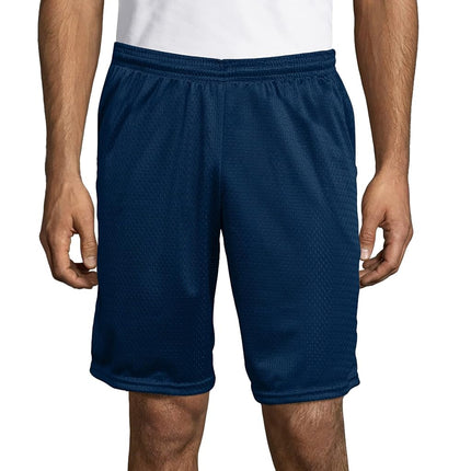 Hanes Men's Mesh Pocket Short, Navy, XX-Large