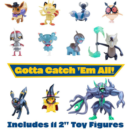 Pokémon 2024 Halloween Countdown Advent Calendar for Kids, 16 Gift Playset - 13 Days of Reveal with 11 Toy Character Figures & 5 Accessories - Pikachu, Eevee, Meowth & More - 4.5" Deluxe Action
