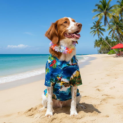 Rubies Official Largeulau Shirt and Hawaiian Lei Pet Dog Costume Halloween Halloween