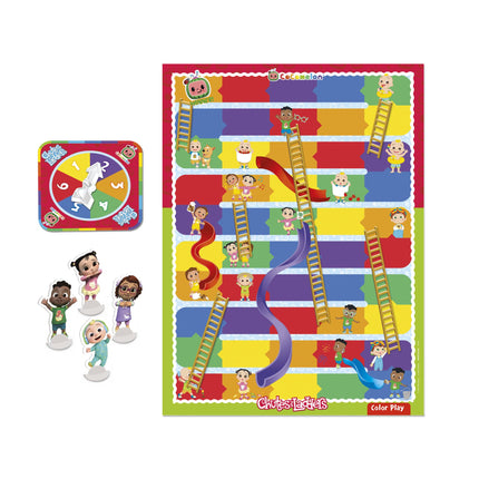 Hasbro Gaming Chutes and Ladders: juego de mesa edición CoComelon para niños de 3 años en adelante, juego preescolar para 2 a 4 jugadores