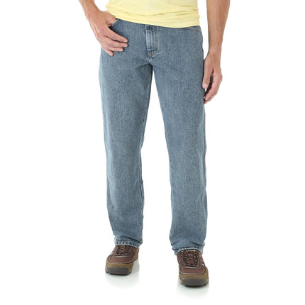 Wrangler Men's Relaxed Fit Jean 损休闲 裤견고한 착용감 릴렉스 핏