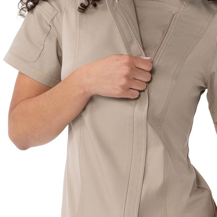Chef Works Springfield Chef Coat Women's Chef Jacket, khaki, 3XL