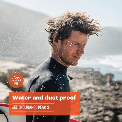 JBL Endurance Peak 3 | Wireless Active Earphones with IP68 Waterproofing and Up to 50 Hours Battery Life - Black - JBLENDURPEAK3BLK