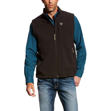 ARIAT Men's Vernon 2.0 Softshell Vest, Coffee Bean