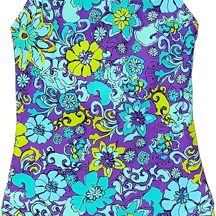 Kanu Surf Big Girls Kelly One Piece Swimsuit, Purple, 8