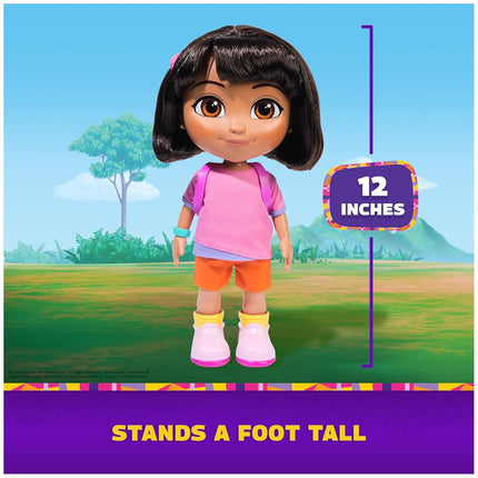 Dora, Sing & Explore Dora Doll with Music, Sound Effects, Bilingual Phrases, Doll Clothes & Accessories, Kids Toys for Girls & Boys Ages 3 and Up