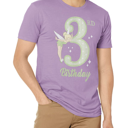 Camiseta de tercer cumpleaños de Tink de Disney para niña, Pur Berry, extrapequeña