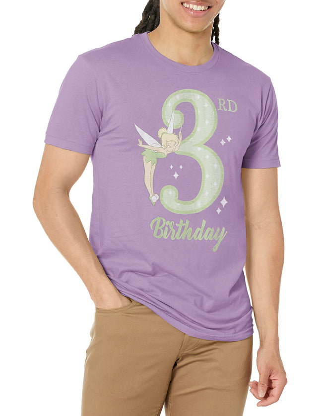 Camiseta de tercer cumpleaños de Tink de Disney para niña, Pur Berry, extrapequeña