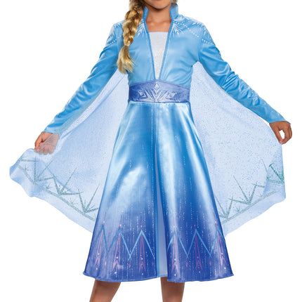 Disney Frozen 2 Elsa Deluxe Girls size M 7/8 Licen