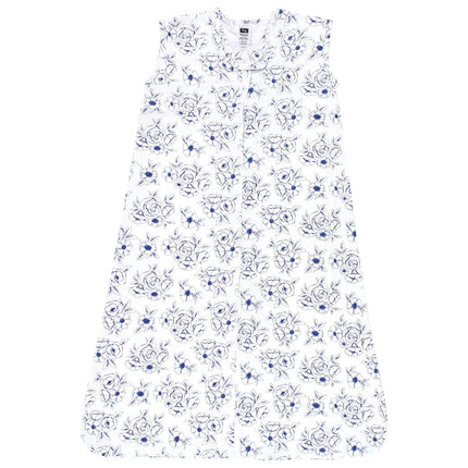 Gigoteuse sans manches en coton Hudson Baby pour bébé unisexe, motif toile de Jouy bleue, 12-18 mois