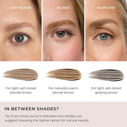 WUNDERBROW Eyebrow Gel, Waterproof, Smudgeproof, Lasts for Days, Shade: Light Blonde, Vegan and Cruelty-Free