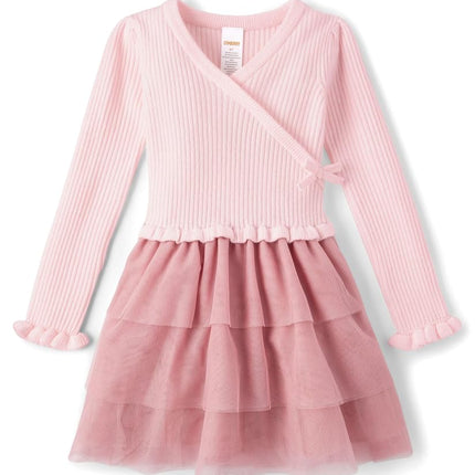 Gymboree Girls' and Toddler Long Sleeve Tutu Dresses, Pink, 2T