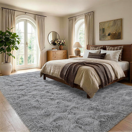 Noahas Fluffy Grey Rug for Living Room,5x8 Area Rugs,Thick Plush Shag Rug,Shaggy Rugs for Bedroom,Big Fuzzy Carpet,Comfy Kids Rugs,Large Living Room Rugs,Soft Nursery Rug for Baby,Living Room Decor