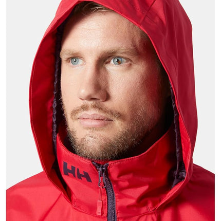 Helly-Hansen Men's Crew Hooded Jacket 2.0, 162 Red, X-Large