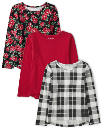 The Children's Place Girls' Long Sleeve Knit Fashi