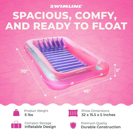 180cm Suntan Tub, pink