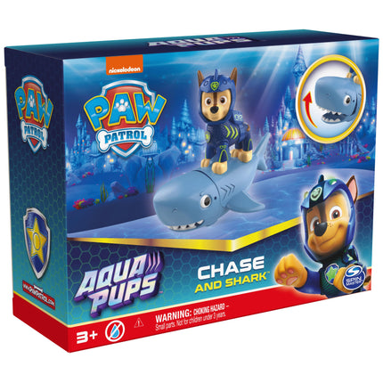 Patrulla Canina, juego de figuras de acción de Aqua Pups Chase y Shark, juguetes para niños de 3 años en adelante