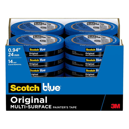 ScotchBlue 2090-24EC Original Multi-Surface, 0.94 in x 60 yd, 24 Rolls Painter's Tape, Blue