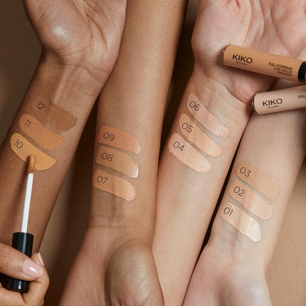 KIKO Milano Full Coverage Dark Circles Concealer 10 | Liquid Concealer for the Eye Area and Face with High Coverage