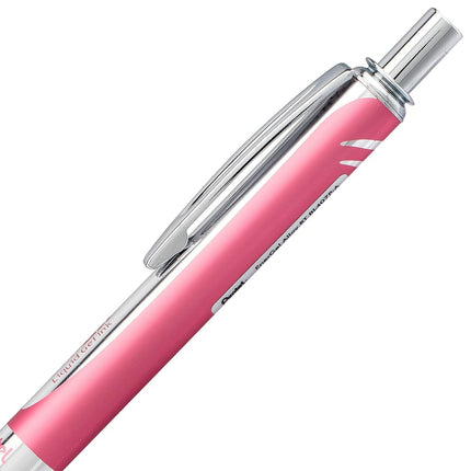 Pentel BL407-A line width, liquid gel-roller sterling with a pressure mechanism, 0.35 mm Pink