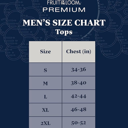 Fruit of the Loom Men's Tag-Free Cotton Undershirts, Regular - Crew - 8 Pack White, Small