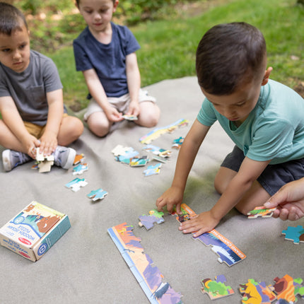 Melissa & Doug Lote de 2 rompecabezas de 24 piezas de los Parques Nacionales Yellowstone y Gran Cañón para niños y niñas de 3 años en adelante
