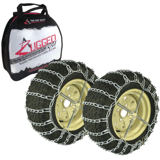 The ROP Shop Pair of 2 Link Tire Chains & Tensione