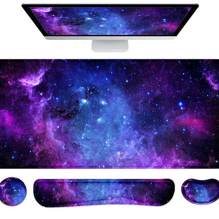 Lateefah Mouse Pad with Wrist Rest, Desk Mat + Key
