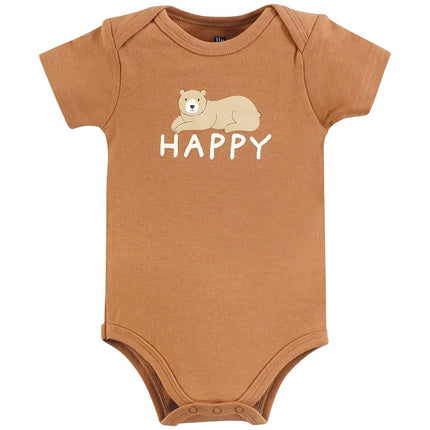 Bodysuits de algodón unisex para bebé de Hudson Baby, Abrazos de Oso, 0-3 meses, Abrazos de Oso, 0-3 meses
