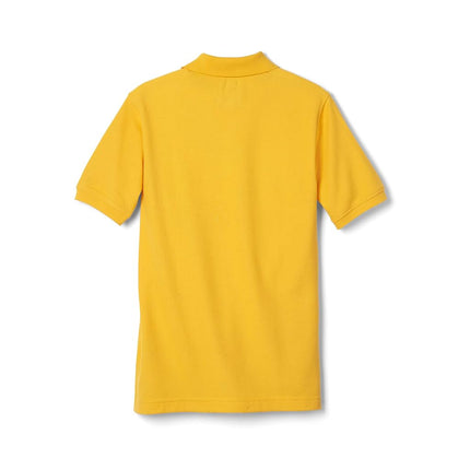 French Toast Boys' Short Sleeve Pique Polo, Gold, Medium/10/12/ Husky
