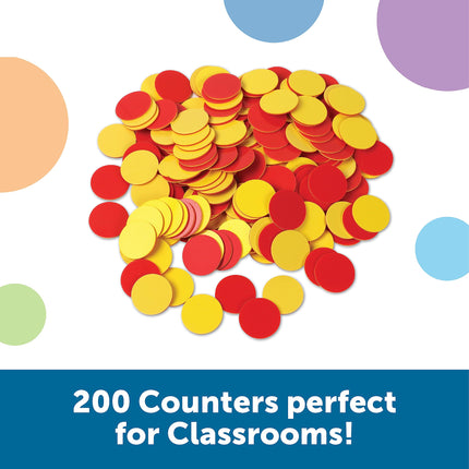 Learning Resources Two Color Counters, Red and Yellow, Pack of 200
