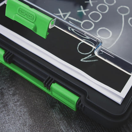 Dexas 5717-802 Clearview Clipcase Clipboard, Steel, Green, 13.75 X 9.5 Inch