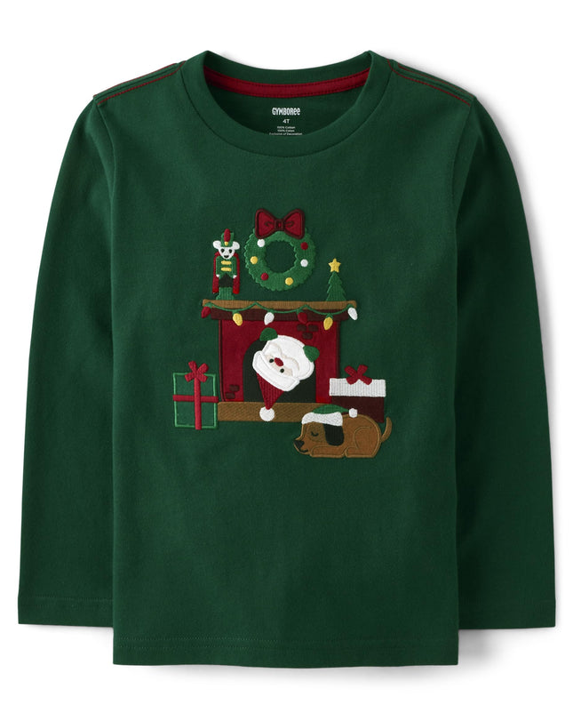 Gymboree Boys' and Toddler Embroidered Graphic Lon