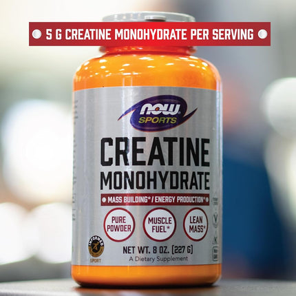 NOW Sports Creatine Monohydrate Powder, 21.2-Pound