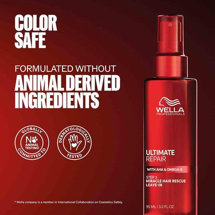 Wella Professionals ULTIMATE REPAIR Miracle Hair Rescue, Luxury Leave-In Hair Repair Treatment for Damaged Hair 95mL