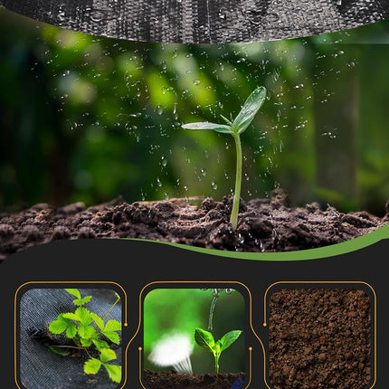 Pterying 2.6ftx100ft Weed Barrier Landscape Fabric Heavy Duty Geotextile