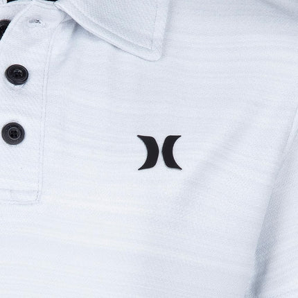Hurley Boys' Performance Polo Shirt, Pure Platinum Heather, Small