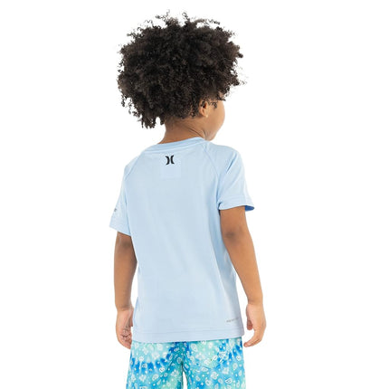 Haut de bain anti-UV Hurley pour garçons UPF 50+, Psychic Blue/Icon, 4
