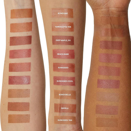 NUDESTIX Nudies Bronze Matte Bronzer Stick Deep Maple Eh 7g – Matte Cream Bronzer for Cheeks, Eyes & Lips – Longwear Sculpting Bronzer, Warm Brown-Bronze Tan