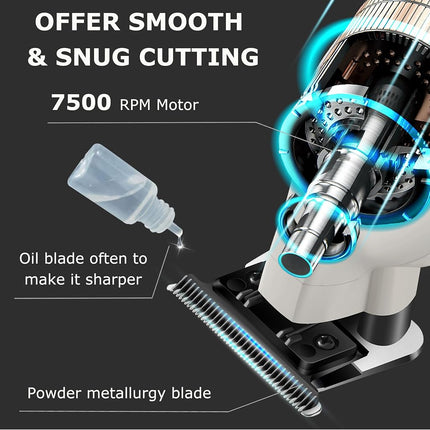 KEMEI PG2299 Professional Cordless Hair and Beard Trimmer, Gray