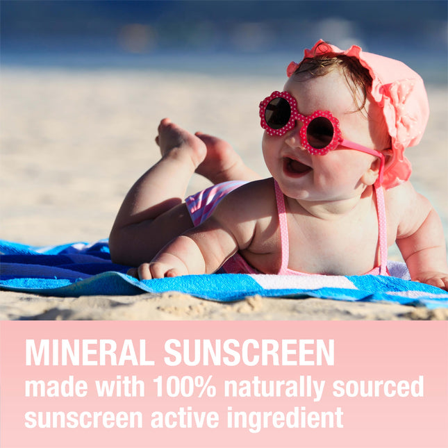 Neutrogena Pure & Free Baby Mineral Sunscreen Broad Spectrum SPF 50, 3 Fl. Oz. (Pack of 3)
