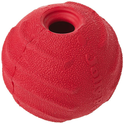 Jolly Pets Tuff Tosser Bouncing Ball Tog Toy/Treat Holder, 3 Inches, Red