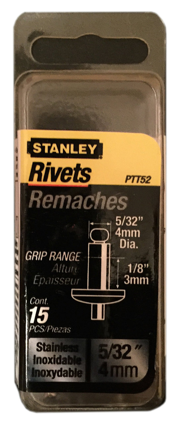 Stanley PTT52 15-Pack 5/32-Inch x 1/8-Inch Stainle
