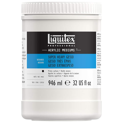 Liquitex Professional Super Heavy Gesso Surface Prep Medium, 32-oz (7832)