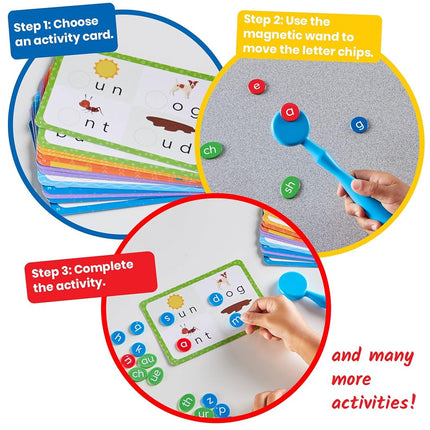 Learning Resources Reading Readiness Activity Set, Multisensory Learning Set for Classroom Literacy Learning, 94 Pieces, Ages 3+