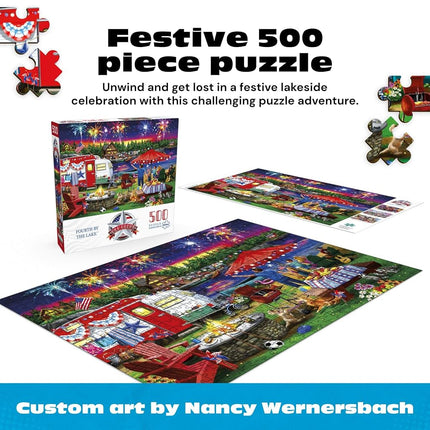 Buffalo Games - Fourth by The Lake - 500 Piece Jigsaw Puzzle