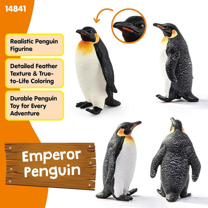 Schleich Wild Life - Emperor Penguin Toy Figurine - Kids Ages 3+ | 14841