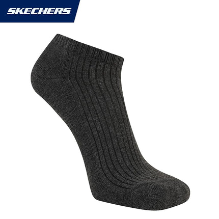 Skechers Men's 10-pack Half Terry Classic Low Cut Socks, Comfort-fit & Cushioned Footbed, White/Steel Grey/Dark Denim, 9-13 UK